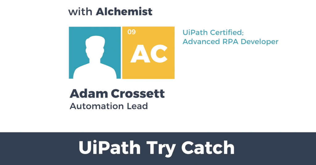 uipath try catch